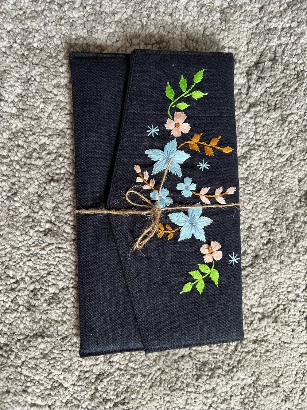 Women Jeans Embroidered Black Waist Belt Accent